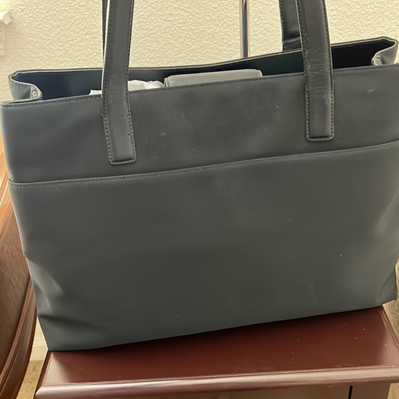 Coach Extra large vintage tote black leather trimmed - Picture 2 of 14